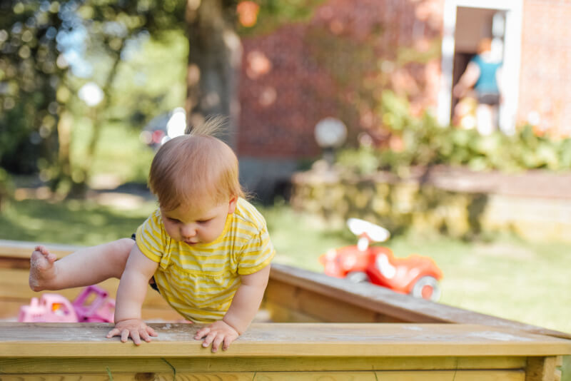 Kindergarten mit<br>Perma-Garten zum Ausspannen